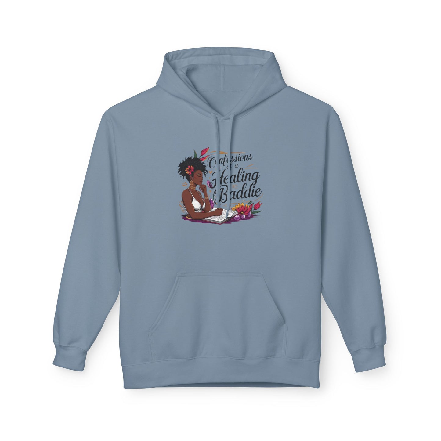 Confessions of a Healing Baddie Fleece Hoodie
