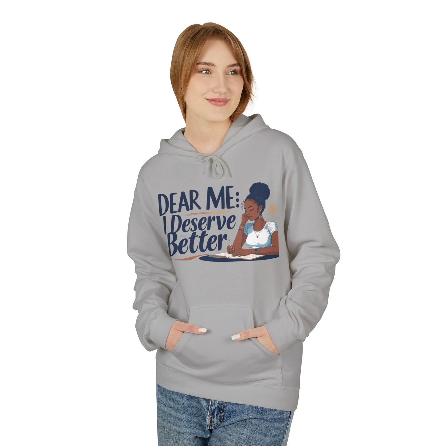 Dear Me Fleece Hoodie, Self-Love Sweatshirt